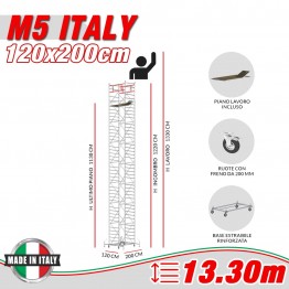 Trabattello M5 ITALY (Altezza lavoro 13,30 metri)