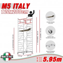 Trabattello M5 ITALY (Altezza lavoro 5,95 metri)