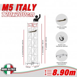Trabattello M5 ITALY (Altezza lavoro 8,90 metri)