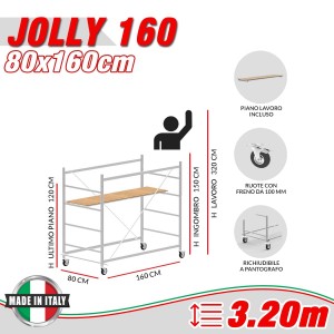 Trabattello JOLLY 160 (Altezza lavoro 3,20 metri)