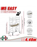 Trabattello M5 EASY (Altezza lavoro 4,40 metri)