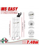 Trabattello M5 EASY (Altezza lavoro 7,40 metri)