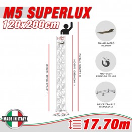 Trabattello M5 SUPERLUX (Altezza lavoro 17,70 metri)