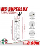 Trabattello M5 SUPERLUX (Altezza lavoro 8,90 metri)