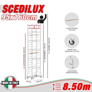 Trabattello SCEDILUX (Altezza lavoro 8,50 metri)