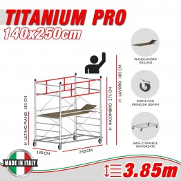 Trabattello TITANIUM PRO (Altezza lavoro 3,85 metri)